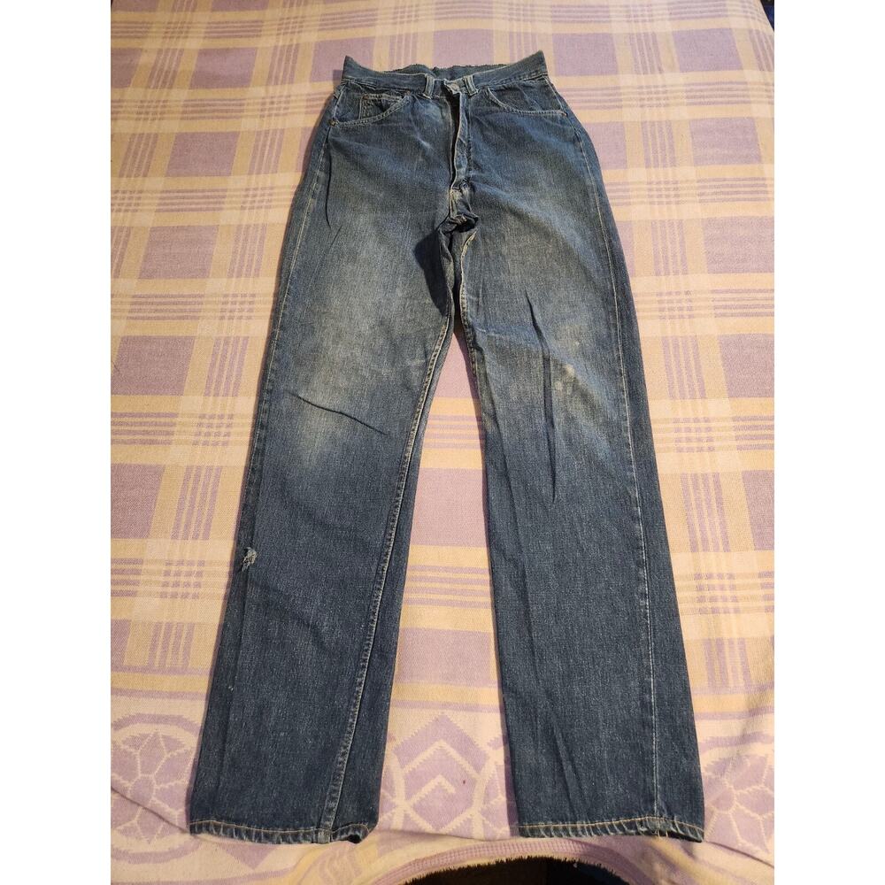 VTG 50s Penney’s Foremost Cowboy Farm Jeans Denim Selvedge Sanforized Size 26x30